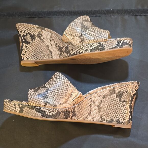 BRAND NEW JESSICA SIMPSON WOMEN'S SNAKESKIN SLIDE SANDALS G1 - Picture 12 of 15